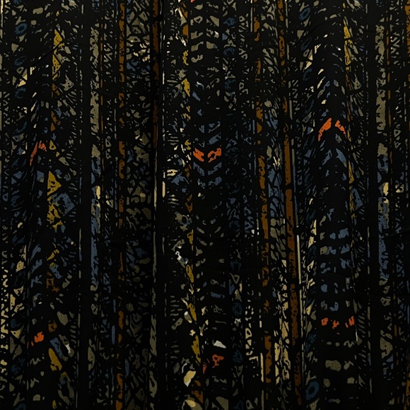 Mock-Neck Frilled Gown Dress - Picture 3 of 4